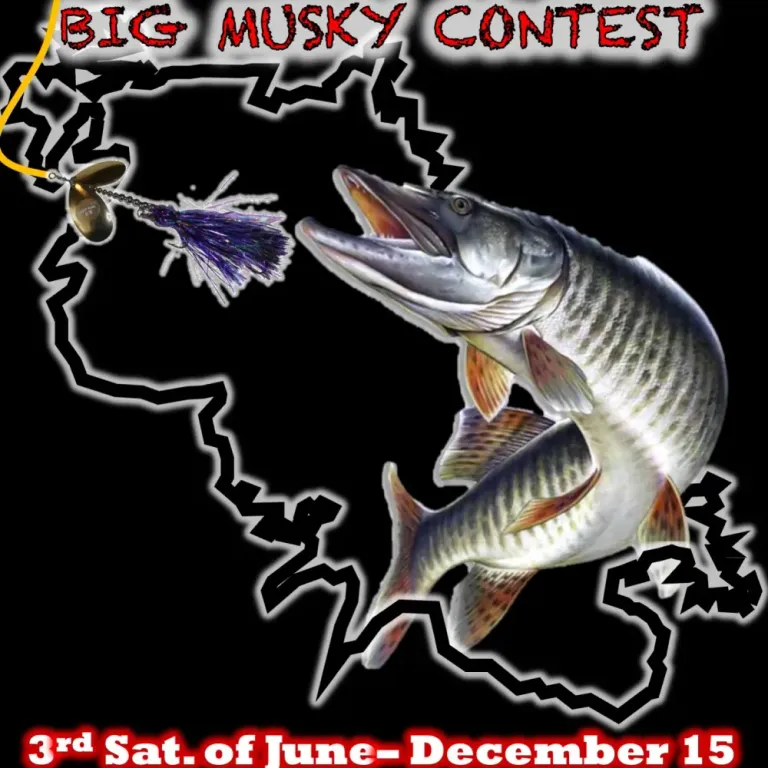 Georgian Bay musky event poster featuring Northern Strike Fishing Co.