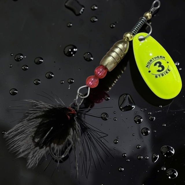 Angler Series size #3 lure in Chartreuse