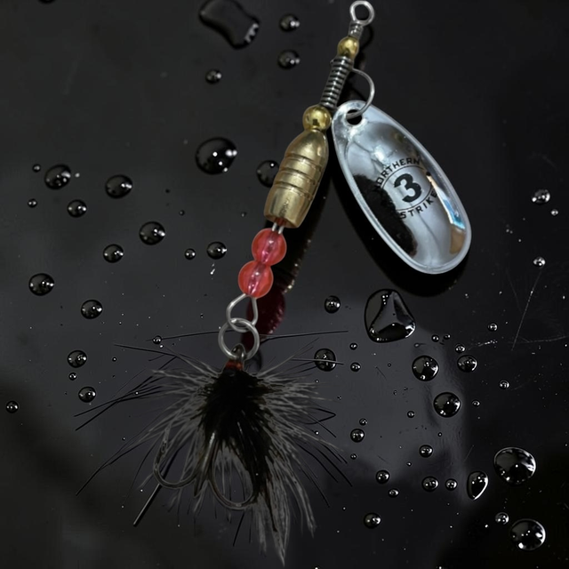 Angler Series size #3 lure in Nickel